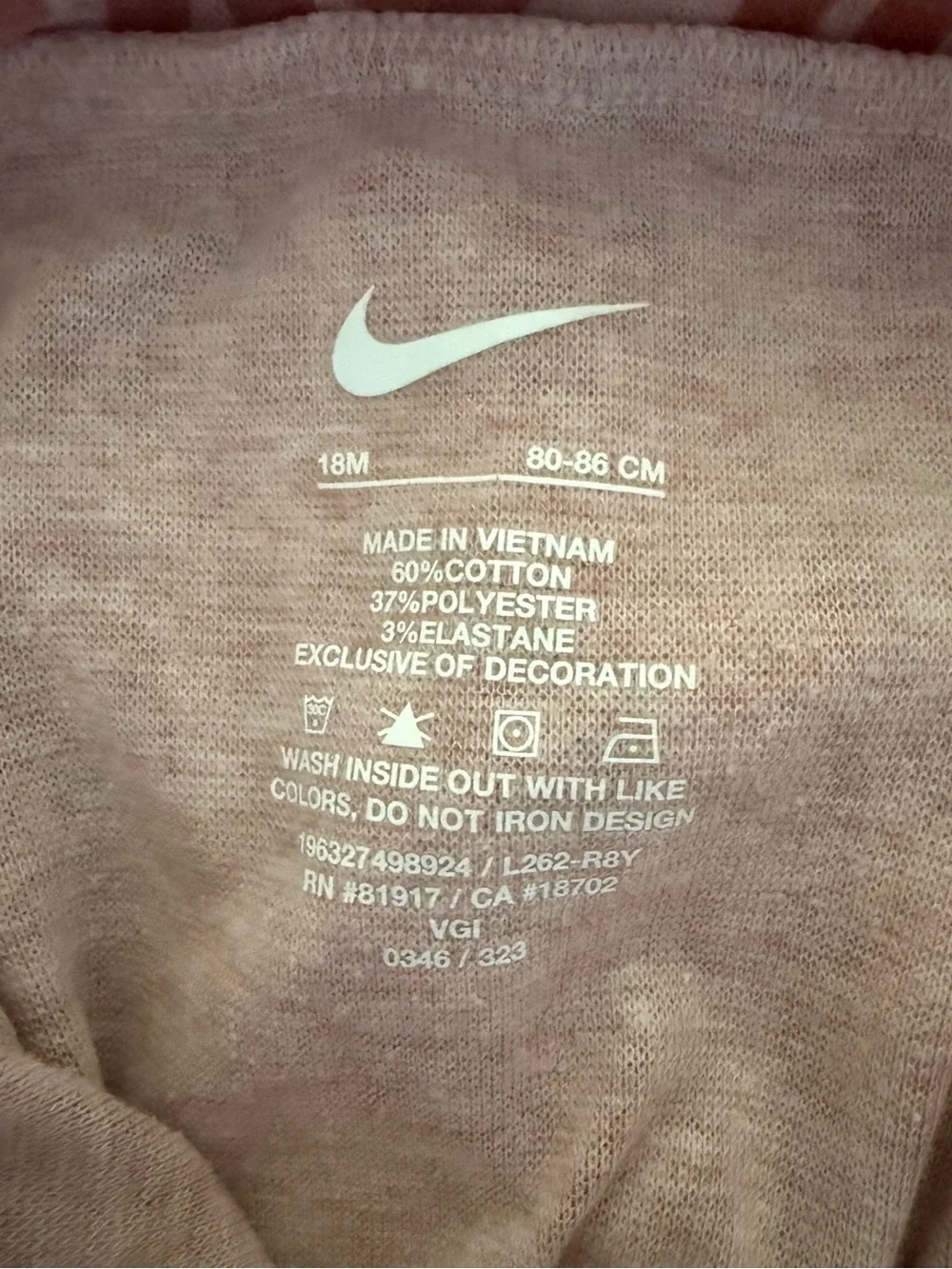 Nike Toddler Pink Logo Jogger Pants